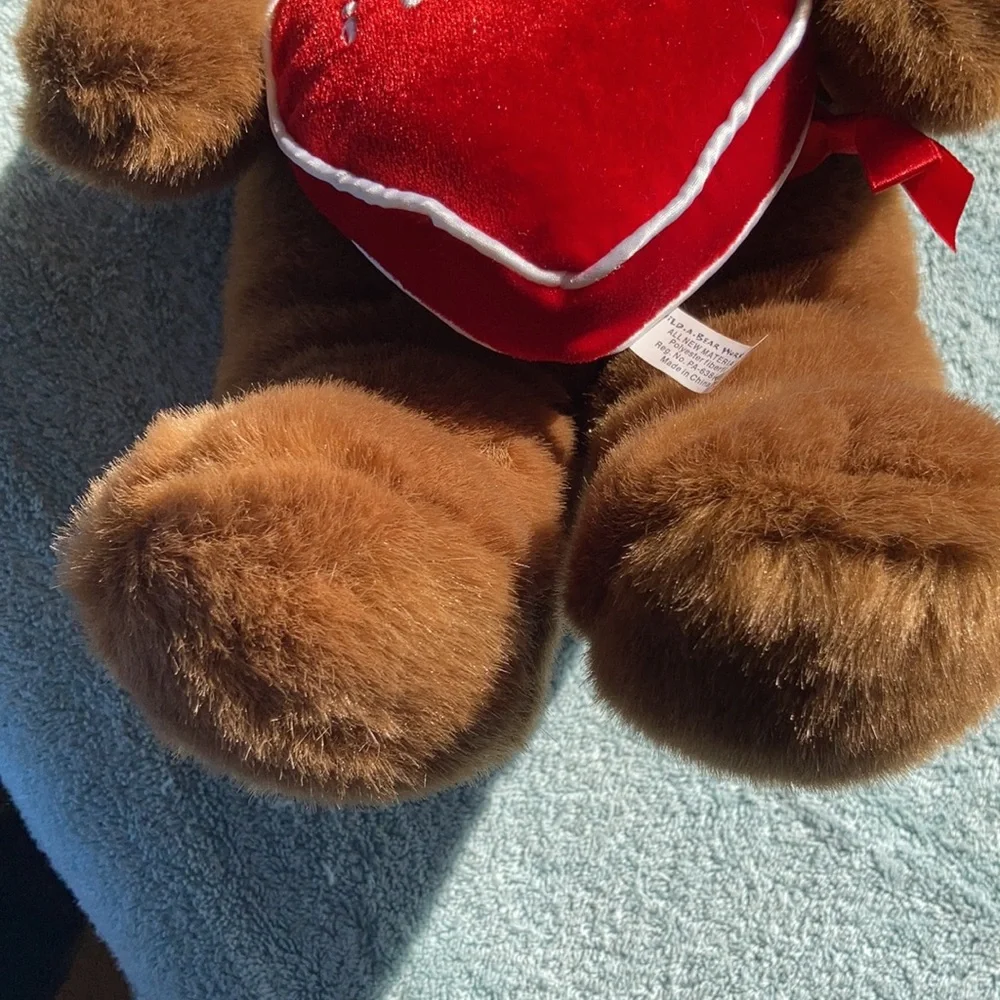Build a bear I love you bear with heart and bow